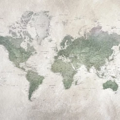 REBEL WALLS Kids Custom Wall Mural - School Atlas Kids Wallpaper