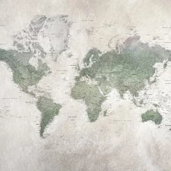 REBEL WALLS Kids Custom Wall Mural - School Atlas Kids Wallpaper