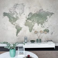 REBEL WALLS Kids Custom Wall Mural - School Atlas Kids Wallpaper