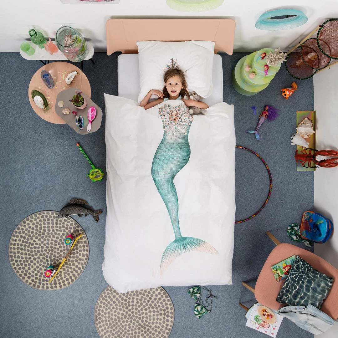 Snurk Mermaid Organic Bedding Set 4 Snurk Mermaid Organic Bedding Set