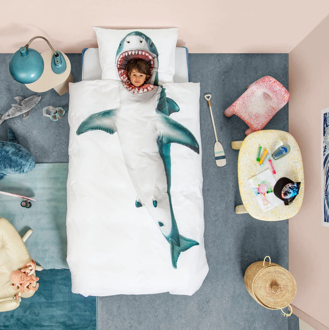 Snurk Shark Organic Bedding Set 4 Snurk Shark Organic Bedding Set