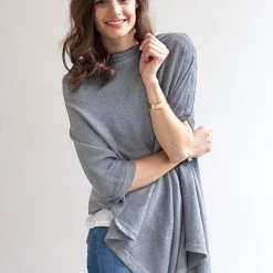 Storksak Gifts For Mum & Dad Organic Nursing Shawl - Grey