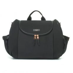 Storksak Poppy Luxe Scuba Baby Changing Bag - Black