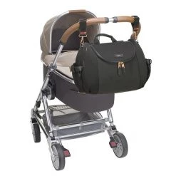 Storksak Poppy Luxe Scuba Baby Changing Bag - Black