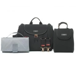 Storksak Poppy Luxe Scuba Baby Changing Bag - Black