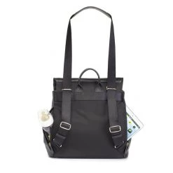 Storksak St James Leather Backpack - Black