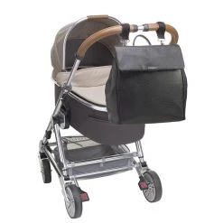 Storksak St James Leather Backpack - Black