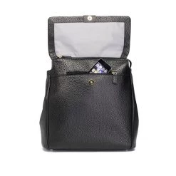 Storksak St James Leather Backpack - Black