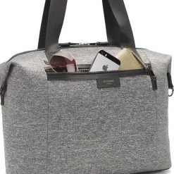 Storksak Stevie Luxe Scuba Baby Changing Bag - Grey Marl 17 Storksak Stevie Luxe Scuba Baby Changing Bag - Grey Marl