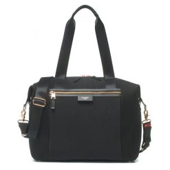 Storksak Stevie Luxe Scuba Baby Changing Bag - Black