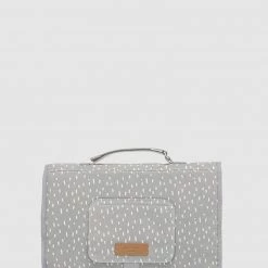 Storksak Organic Changing Station - Grey Raindot Changing Cushions