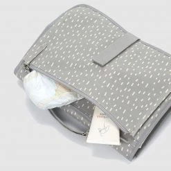 Storksak Organic Changing Station - Grey Raindot Changing Cushions