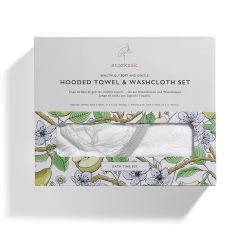 Storksak Hooded Towel & Wash Cloth - Garden Print Baby Bathtime 11 Storksak Hooded Towel & Wash Cloth - Garden Print Baby Bathtime