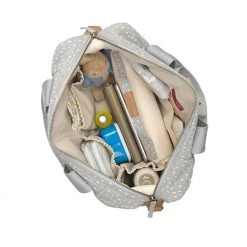 Storksak Storksak Tote Baby Changing Bag - Grey Raindot Baby Changing Bags