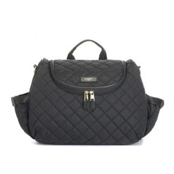 Storksak Poppy Quilted Baby Changing Bag - Black