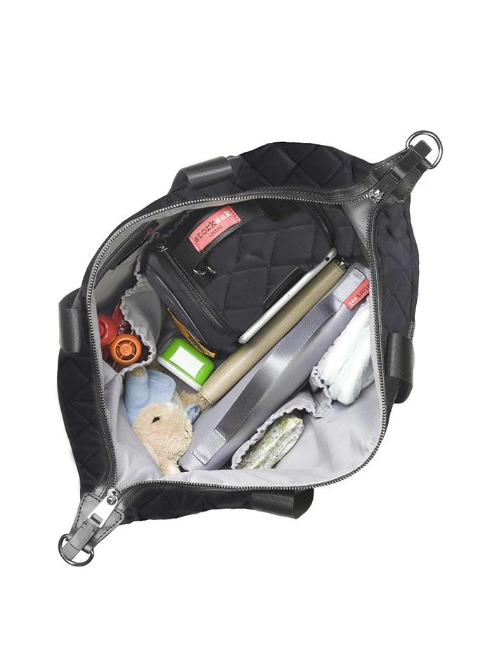 Baby Changing Bags Storksak Stevie Quilted Baby Bag - Black 10 Baby Changing Bags Storksak Stevie Quilted Baby Bag - Black