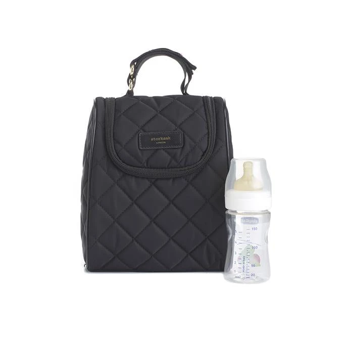 Baby Changing Bags Storksak Stevie Quilted Baby Bag - Black 12 Baby Changing Bags Storksak Stevie Quilted Baby Bag - Black