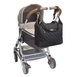 Baby Changing Bags Storksak Stevie Quilted Baby Bag - Black 15 Baby Changing Bags Storksak Stevie Quilted Baby Bag - Black