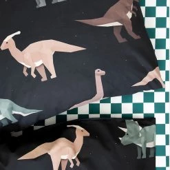 STUDIO DITTE NEW ARRIVALS Dinosaur Bedding Set Dark - Single