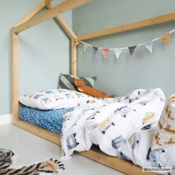 STUDIO DITTE Fitted Single Sheet Flow Blue - 90 X 200 Cm NEW ARRIVALS