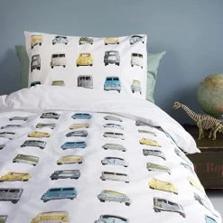 STUDIO DITTE Vintage Cars Bedding Set - Single