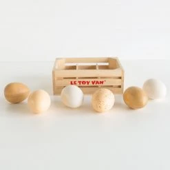 Le Toy Van Honeybee Market Crate - Half Dozen Farm Eggs