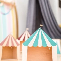 Up Warsaw Circus Wooden Shelf - Ocean Green Shelving