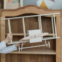 Up Warsaw Airplane Wooden Shelf - White