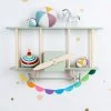 UP WARSAW Warsaw Airplane Wooden Shelf - Sage Green Shelving