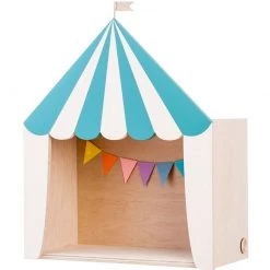 Up Warsaw Circus Wooden Shelf - Ocean Green Shelving