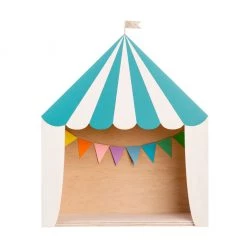 Up Warsaw Circus Wooden Shelf - Ocean Green Shelving