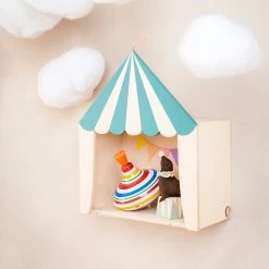 Up Warsaw Circus Wooden Shelf - Ocean Green Shelving