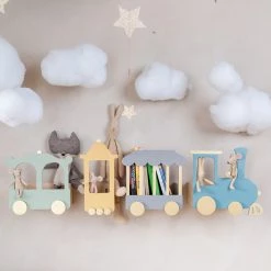 Up Warsaw The Fantasy Express Train Shelf - Dusty Grey Shelving