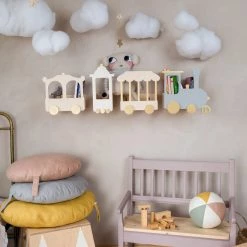 Up Warsaw The Fantasy Express Train Shelf - Natural | White | Grey