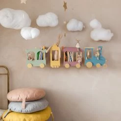 Up Warsaw The Fantasy Express Train Shelf - Dusty Pink