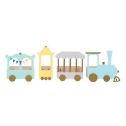 Shelving Up Warsaw The Fantasy Express Train Shelf - Pastel Grey