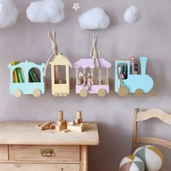 Up Warsaw The Fantasy Express Train Shelf - Pastel Pink