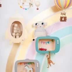 Shelving Up Warsaw Kids TV Wooden Shelf - Dusty Grey 11 Shelving Up Warsaw Kids TV Wooden Shelf - Dusty Grey