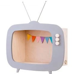 Shelving Up Warsaw Kids TV Wooden Shelf - Dusty Grey 15 Shelving Up Warsaw Kids TV Wooden Shelf - Dusty Grey