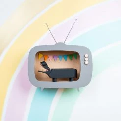 Shelving Up Warsaw Kids TV Wooden Shelf - Dusty Grey 14 Shelving Up Warsaw Kids TV Wooden Shelf - Dusty Grey