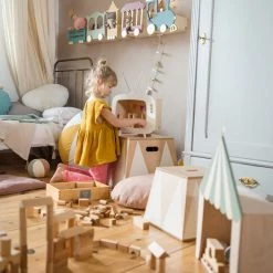 Up Warsaw Kids TV Wooden Shelf - White Shelving