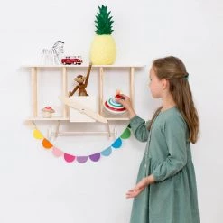 Up Warsaw Airplane Wooden Shelf - White