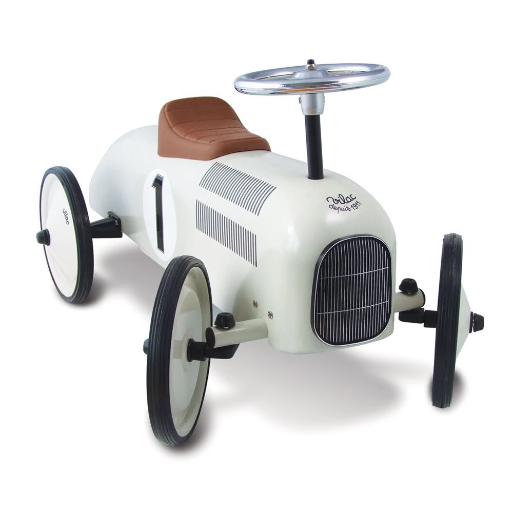 Kids Bikes & Ride Ons Vilac Vintage Ride On Car - Off White 4 Kids Bikes & Ride Ons Vilac Vintage Ride On Car - Off White