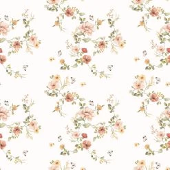 Dekornik Floral Vintage Wallpaper Kids Wallpaper