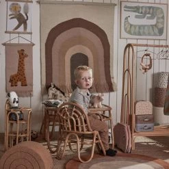 Prints & Wall Art OYOY Follow The Rainbow Wall Rug In Choko 9 Prints & Wall Art OYOY Follow The Rainbow Wall Rug In Choko