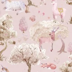 REBEL WALLS Kids Wallpaper - Dreamland Bubblegum NEW ARRIVALS