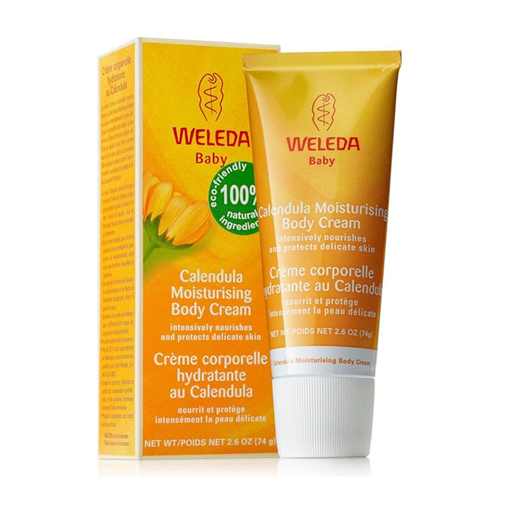 WELEDA BABY Weleda Calendula Moisturising Body Cream Baby Bathtime 3 WELEDA BABY Weleda Calendula Moisturising Body Cream Baby Bathtime