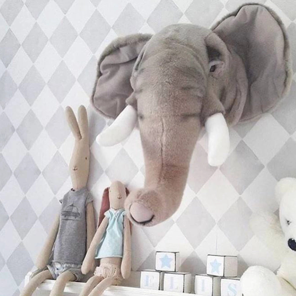 Wall Decoration Wild & Soft Wall Toy - George The Elephant 5 Wall Decoration Wild & Soft Wall Toy - George The Elephant