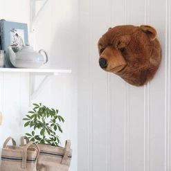 Wild & Soft Wall Toy - Oliver The Brown Bear Wall Decoration