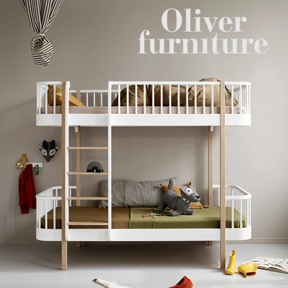 Oliver Furniture Wood Bunk Bed - White/Oak 4 Oliver Furniture Wood Bunk Bed - White/Oak